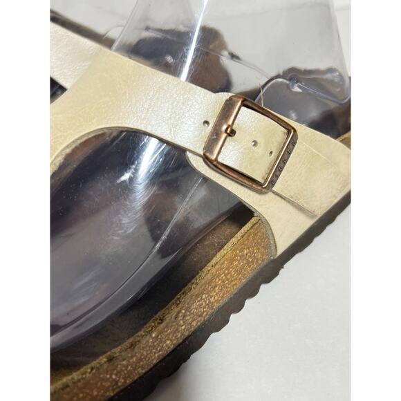 Birkenstock Pearl Birko Flor Gizeh Thong Slip On Adjust Sandal 38 Reg-Wide 7-7.5 - Picture 2 of 8